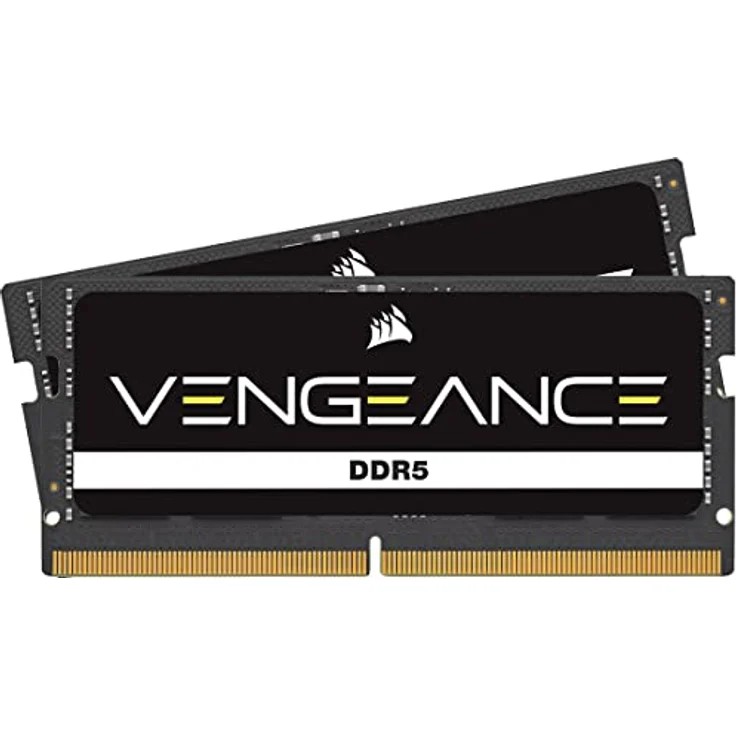 Corsair Vengeance SODIMM DDR5 RAM 48GB (2x24GB) 5600MHz CL48-48-48-90 1.10V Intel XMP 3.0 Computer-Speicher – Schwarz – Bild 1