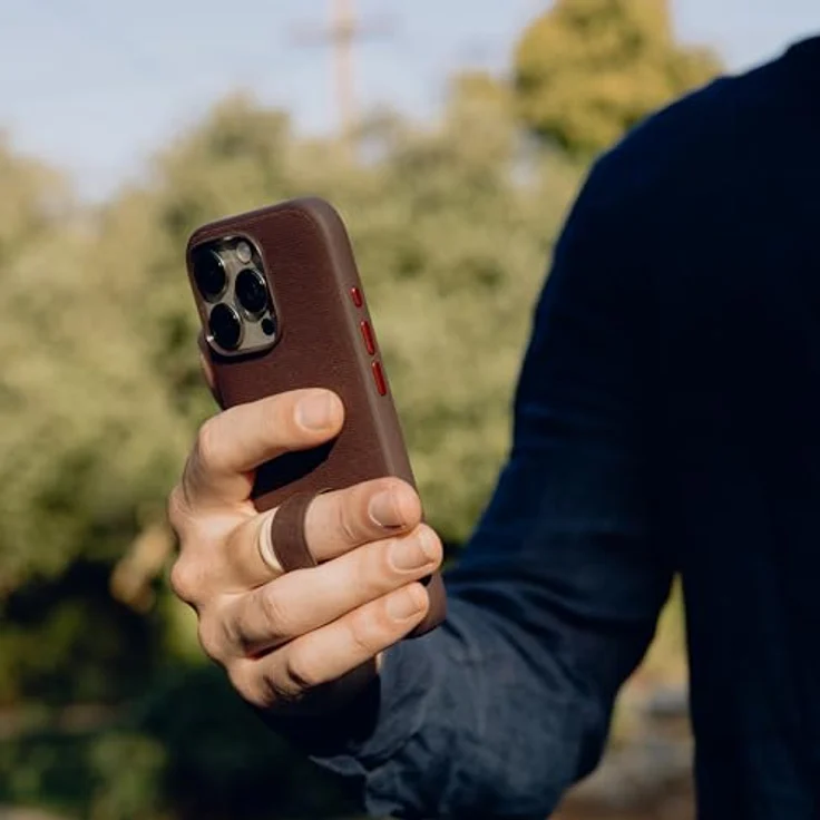 Peak Design Everyday Loop Case für Apple iPhone 16, MagSafe-kompatible Smartphone Hülle mit SlimLink™ Verschluss, Rot – Bild 8