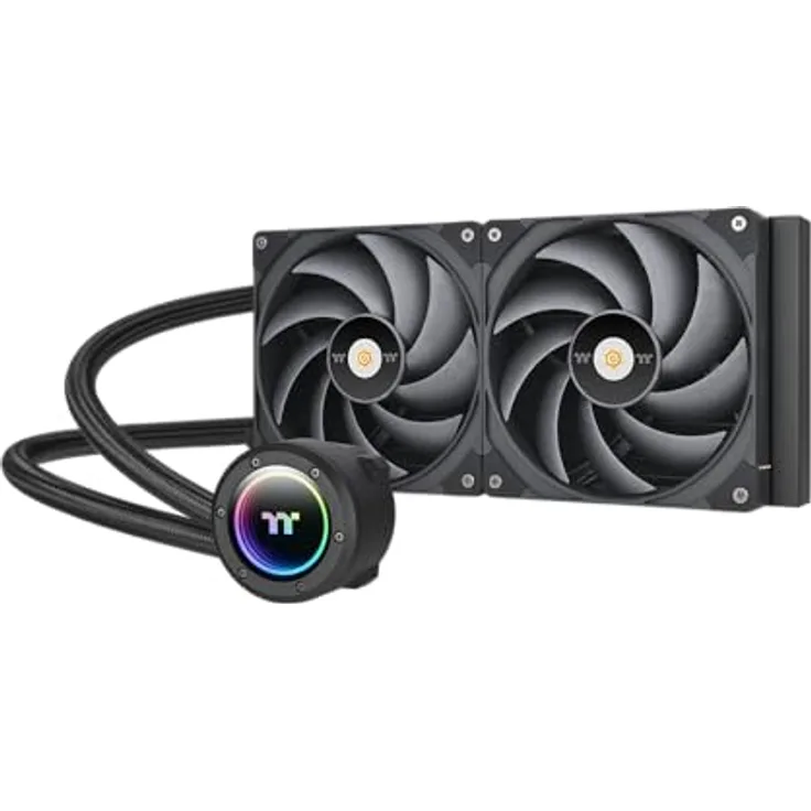Thermaltake TOUGHLIQUID 280 Pro ARGB Wasserkühlung - Neuauflage mit MagForce 2.0, schlanker Radiator, Intel & AMD Kompatibilität