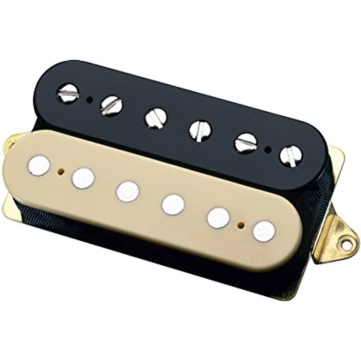 DiMarzio DP155F BC The Tone Zone, Humbucker für E-Gitarre, F-spaced, 4-adrige Verdrahtung, Alnico 5 Magnet, Widerstand 17,31 kOhm, schwarz-creme – Bild 1