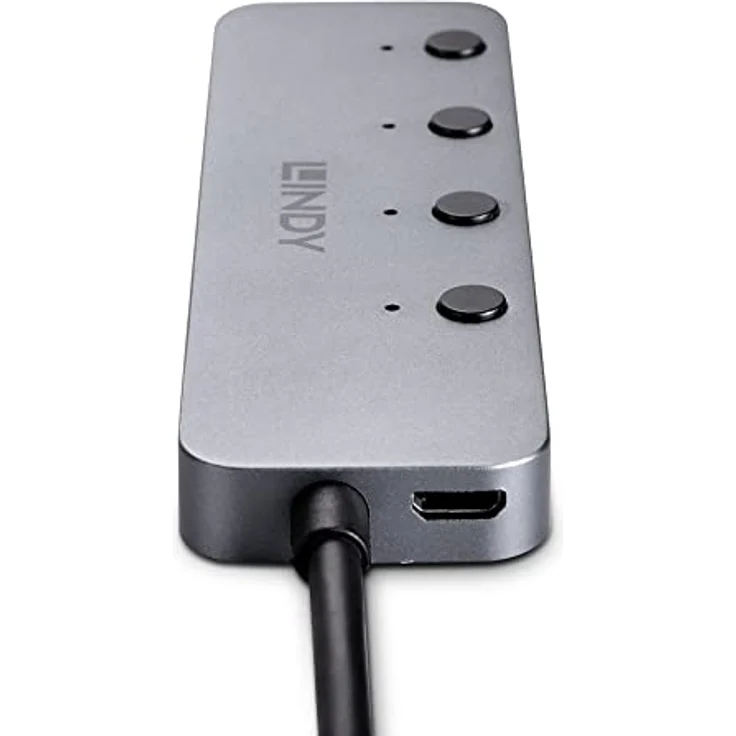 LINDY 43383 4 Port USB 3.2 Gen 1 Typ C Hub mit Ein-/Ausschalter – Bild 4