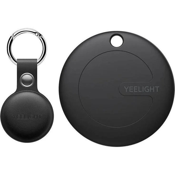 Yeelight Yeetag Smart Locator, Bluetooth Tracker mit IP65 Wasserbeständigkeit und integriertem Lautsprecher, elegant mit Lederhülle