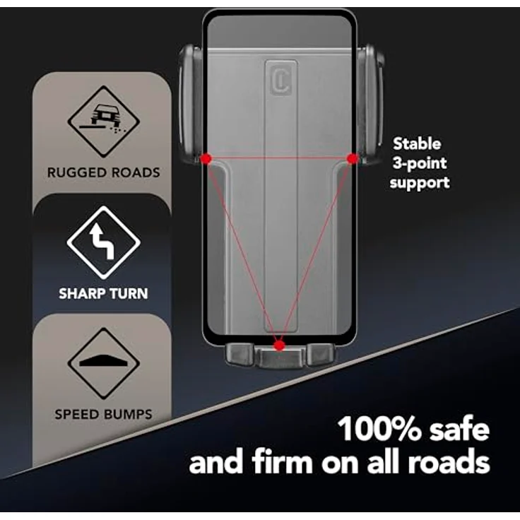 Cellularline universelle KFZ-Halterung für Smartphones Schwarz – Bild 7