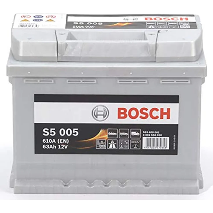 Bosch S5 005 Autobatterie 12V 63Ah 600A, wartungsfrei mit PowerFrame®-Technologie – Bild 2