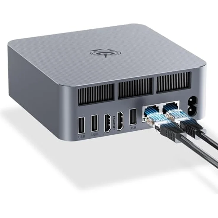 Beelink Mini PC EQi12, Intel Core i5 1235U, 32GB DDR4, 500GB M.2 PCIe4.0 SSD, 4K Dual Display, WiFi6, BT5.2, Dual HDMI, Dual Gigabit Ethernet, Office Desktop PC – Bild 1