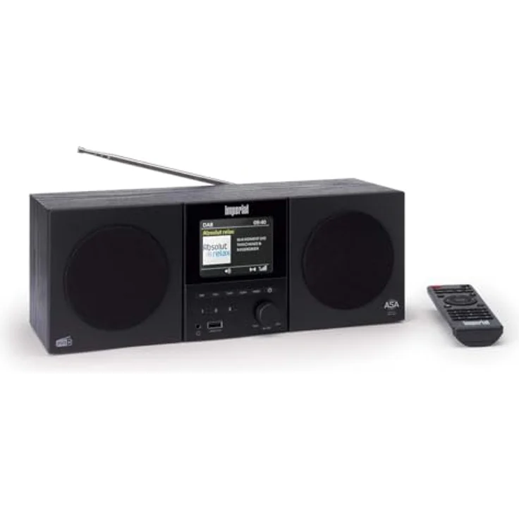 Imperial DABMAN-220BK DAB+/FM Stereo Radio, Bluetooth 5.3, 60 Speicherplätze, mit Fernbedienung, Holzgehäuse, schwarz – Bild 6