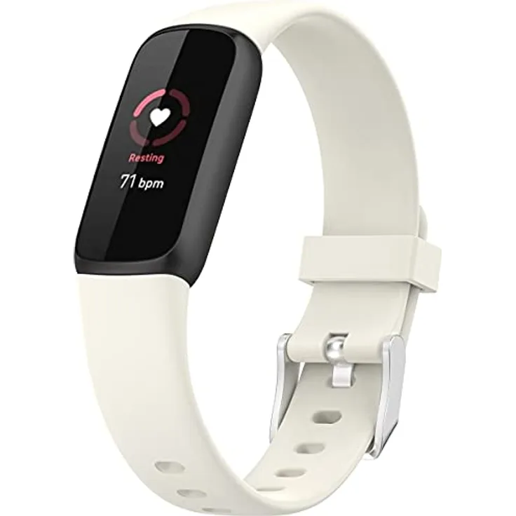 Shieranlee Armband für Fitbit Luxe, Premium Silikon QuickFit, wasserfest, kleine Größe, flexibles und strapazierfähiges Material