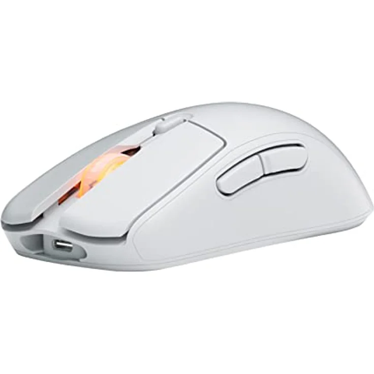Fnatic BOLT Weiße Kabellose Gaming Maus – Pixart 3370 Sensor, 69g, WiFi & Bluetooth, Akkulaufzeit 110–210 h, USB-C-Aufladung, Kailh GM 8.0-Schalter, 4 Profile & DPI-Stufen, reine PTFE-Skates (Windows) – Bild 3