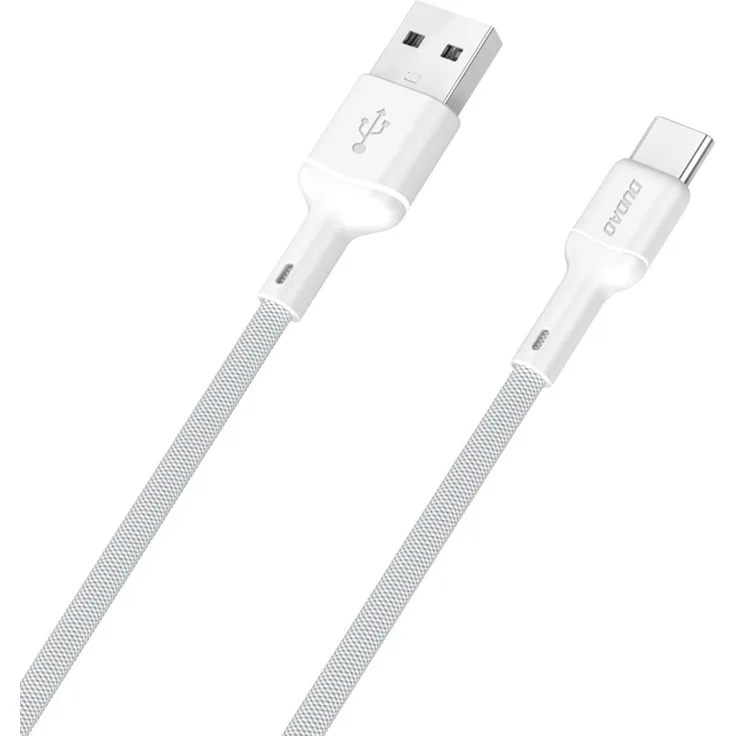 Dudao L9T USB-A – USB-C Kabel, 1 m, 5A schnelles Laden, Weiß
