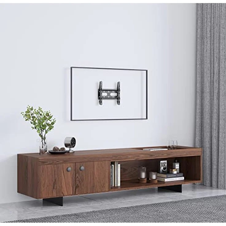 Manhattan 462259 TV-Wandhalterung (Fernseher von 23 bis 42 Zoll (Bildschirmdiagonale), VESA bis 200 x 200, Wandabstand nur 2,5 cm, max. 45 kg) schwarz – Bild 4