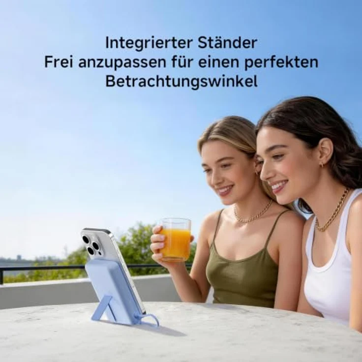 Xiaomi Power Bank BHR08PCGL, Magnetische 10000 mAh Powerbank mit W встроенным Stojakiem, Blau – Bild 3
