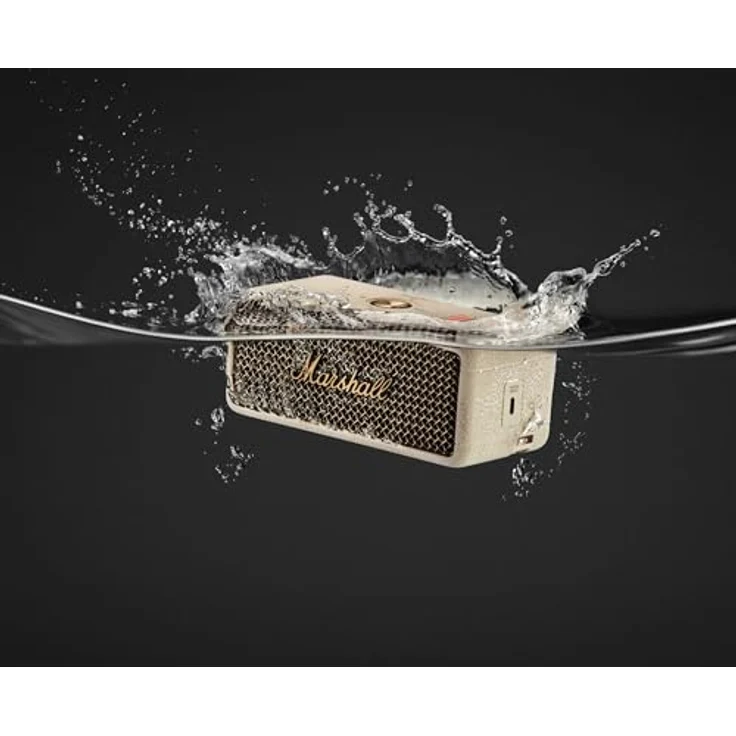 Marshall Emberton III Tragbarer Stereo-Lautsprecher Cremefarben 20 W, 360°-Sound, bis zu 32 Stunden Akkulaufzeit, IP67 wasser- und staubfest – Bild 10