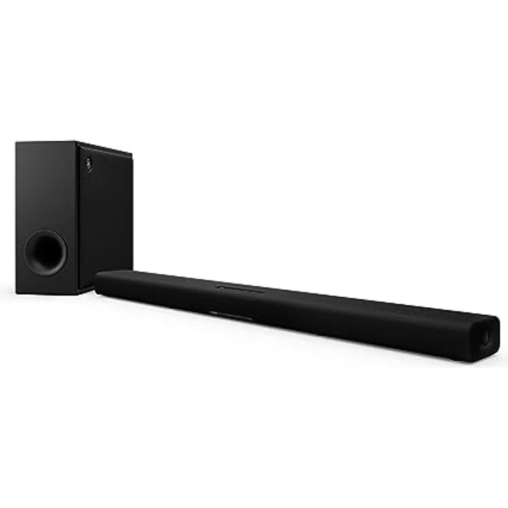 Yamaha - TRUE X BAR 50A Soundbar mit Dolby Atmos, kabellosem Subwoofer und Alexa eingebaut - Schwarz – Bild 1