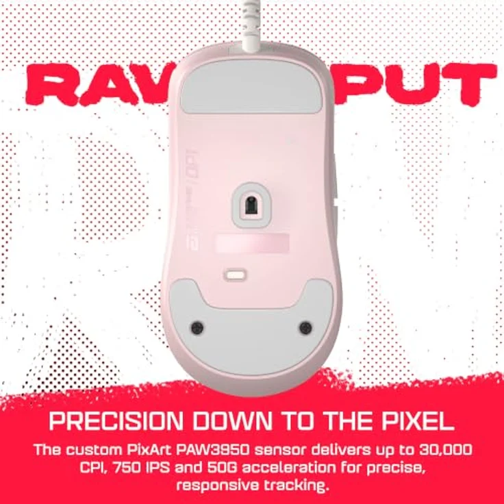 Endgame Gear OP1 8k (v2) - Raw Input Edition - Gaming Maus mit PixArt PAW3950 Sensor, 8000Hz Polling-Rate, Pink – Bild 6