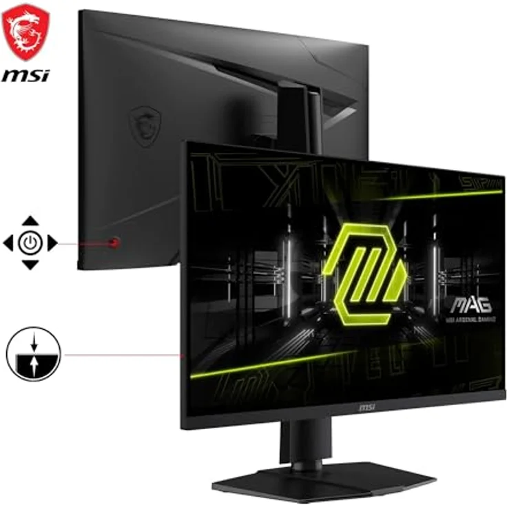 MSI MAG 274UPF E2 27 Zoll UHD Gaming Monitor - Rapid IPS Panel, 160 Hz / 0.5ms, 133% sRGB Farbraum, VESA DisplayHDR 400 - DisplayPort 1.4a, HDMI, USB Typ-C – Bild 2