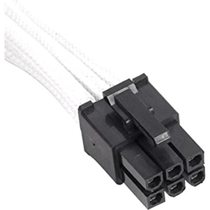 SilverStone SST-PP07-IDE6W - Netzteil-Verlängerungskable 25cm 6pin auf PCI-E 6pin, weiss - Preisvergleich – Bild 4