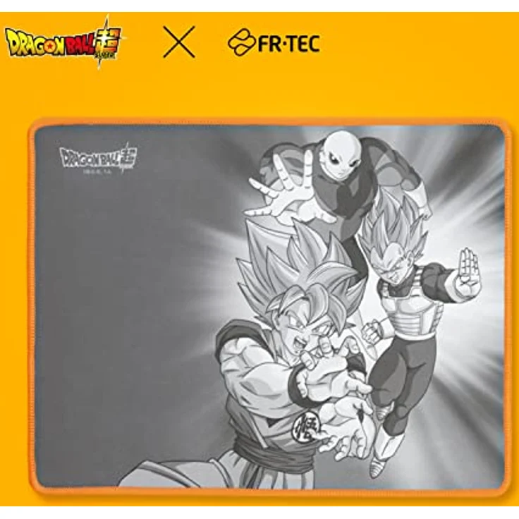 FRTEC Dragon Ball Super Pack Tastatur + Maus + Mauspad, PC-kompatibel, QWERTY, mit einstellbarer orangefarbener Beleuchtung – Bild 4