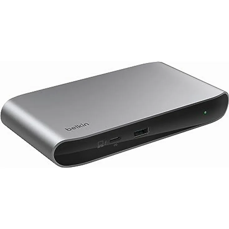 Belkin Connect Thunderbolt 4 Docking-Station, 5-in-1-USB-C-Multiport-Core-Hub mit 96 W Power Delivery für Mac- und Windows-Laptops, einen 8K- oder Zwei 4K-Monitore; mit Thunderbolt 4-Kabel/Netzteil