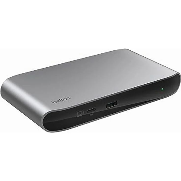 Belkin Connect Thunderbolt 4 Docking-Station, 5-in-1-USB-C-Multiport-Core-Hub mit 96 W Power Delivery für Mac- und Windows-Laptops, einen 8K- oder Zwei 4K-Monitore; mit Thunderbolt 4-Kabel/Netzteil – Bild 1