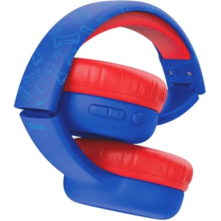 Trust Nouna Kabellose Kopfhörer Paw Patrol Blau, mit integriertem Lautstärkeregler und Mikrofon, faltbares Design, kinderfreundlich – Bild 15