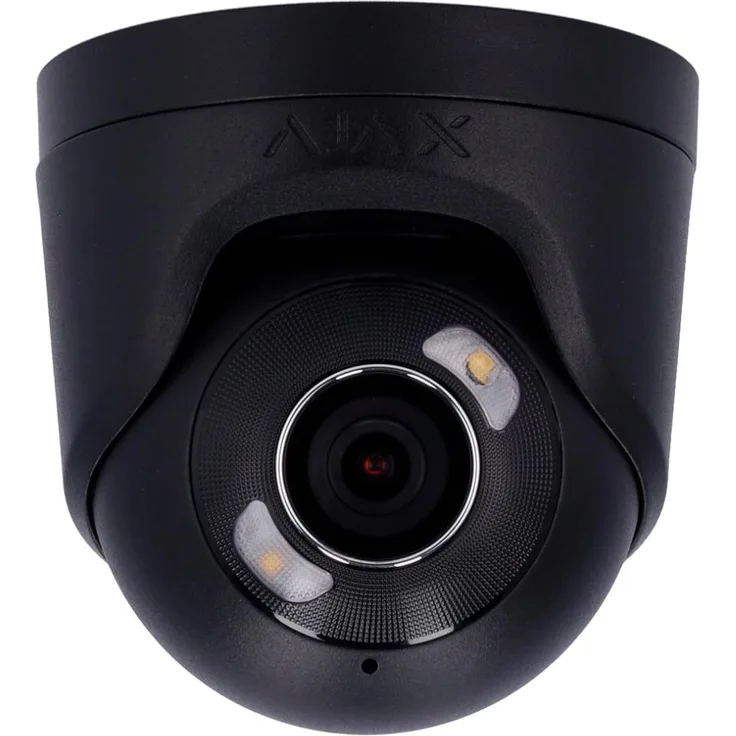 Ajax TurretCam HL, IP-Sicherheitskamera 8 MP mit 2,8 mm Objektiv, Außenbereich, IP65, PoE, hybride Beleuchtungstechnologie, integriertes Mikrofon