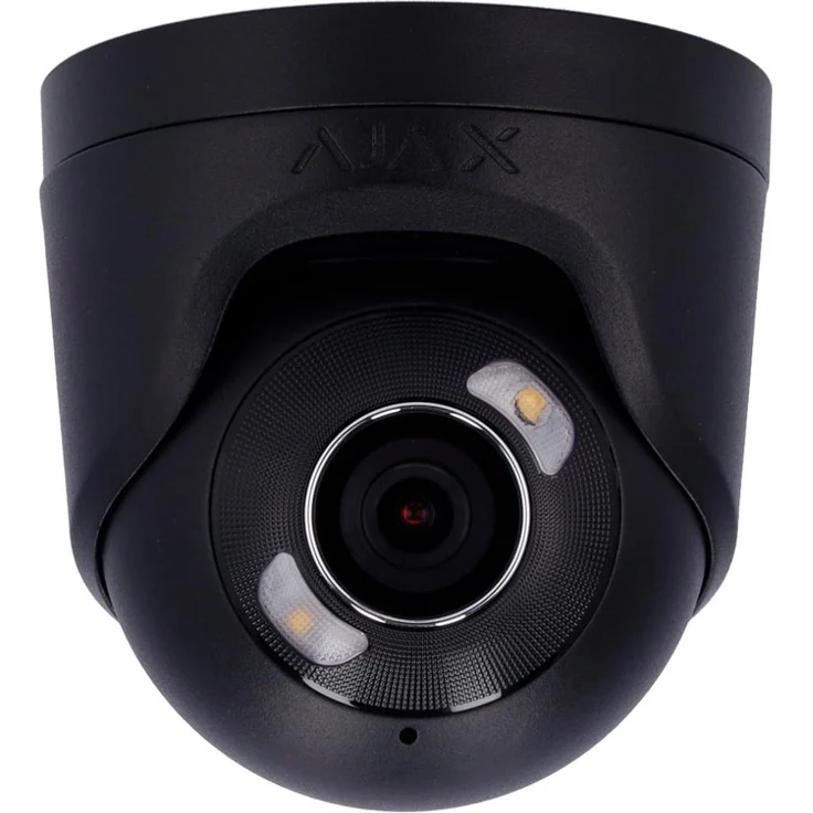 Ajax TurretCam HL, IP-Sicherheitskamera 8 MP mit 2,8 mm Objektiv, Außenbereich, IP65, PoE, hybride Beleuchtungstechnologie, integriertes Mikrofon