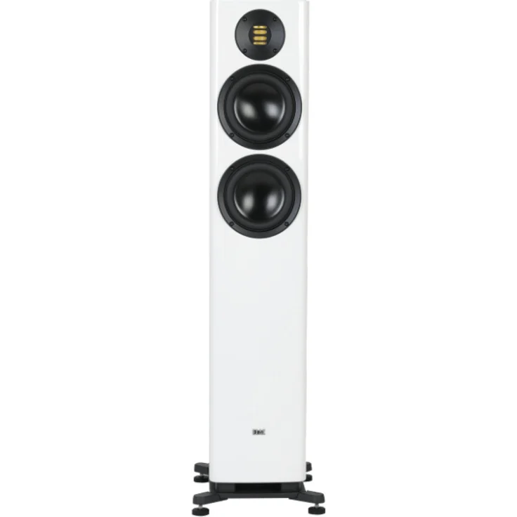 ELAC Solano FS287, weißer Standlautsprecher, 2,5-Wege, Bassreflex, JET 5 Hochtöner, 40 – 300 W Verstärkerleistung