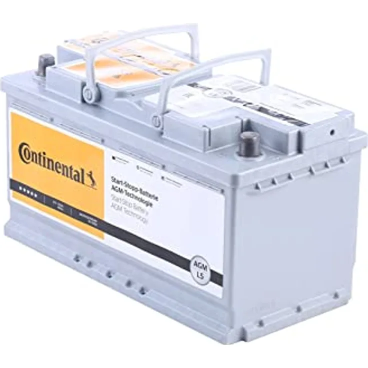 Continental Starterbatterie Start-Stop 12V 92Ah 850A/EN L5, AGM-Batterie für Fahrzeuge mit Start-Stopp-Funktion