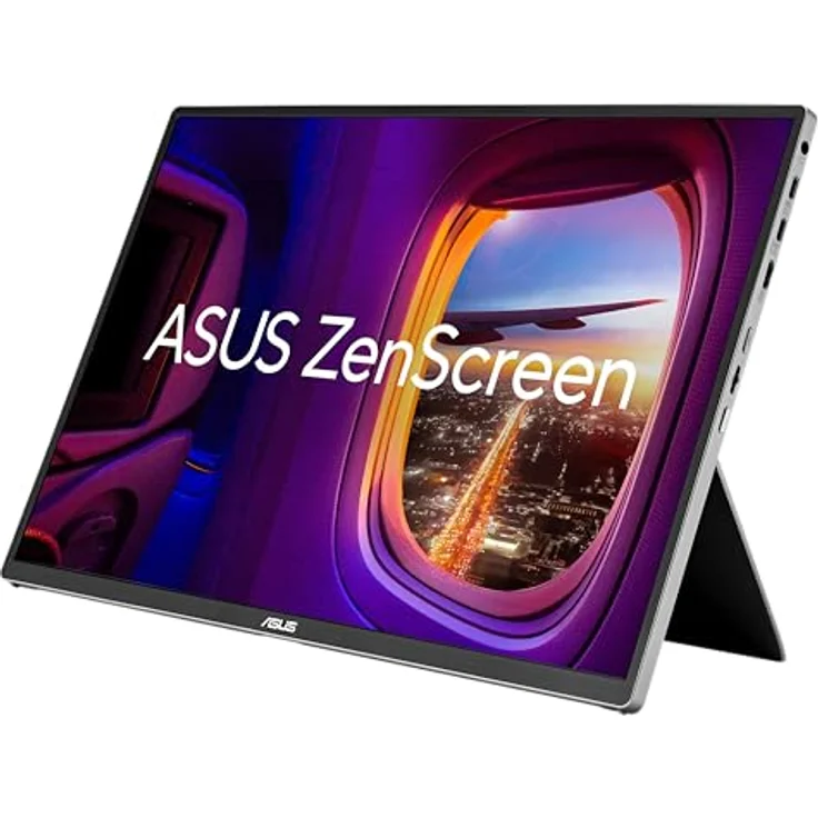 ASUS ZenScreen OLED MQ16FC, Tragbarer Monitor 16 Zoll WUXGA (1920 x 1200), OLED-Panel, 95% DCI-P3, Power Pass Through, Auto Rotate, USB Typ-C, mini-HDMI, Flicker Free, Low Blue Light – Bild 3