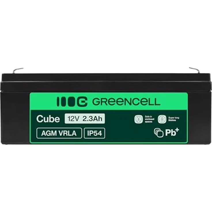 Green Cell® AGM Bleiakku Batterie (12V 2.3Ah VRLA Faston F1) - Zyklenfester Sealed Lead-Acid Ersatzakku für Solar und Alarmsysteme – Bild 4