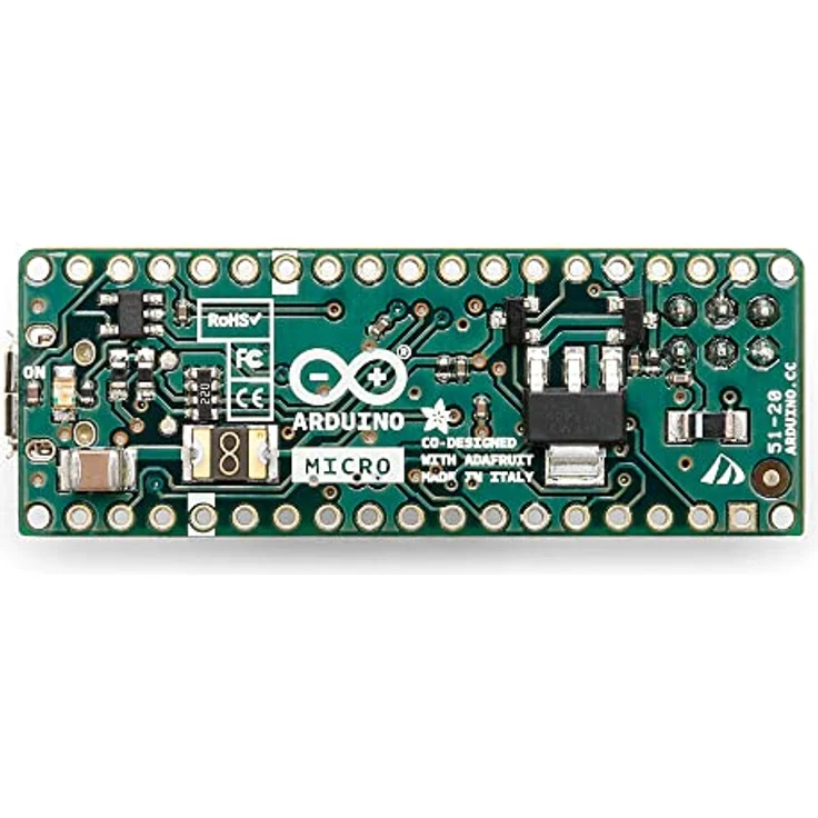 Arduino Micro ATmega32U4 Mikrocontroller Board, 20 digitale Pins, integrierter USB-Anschluss, ohne Header – Bild 3