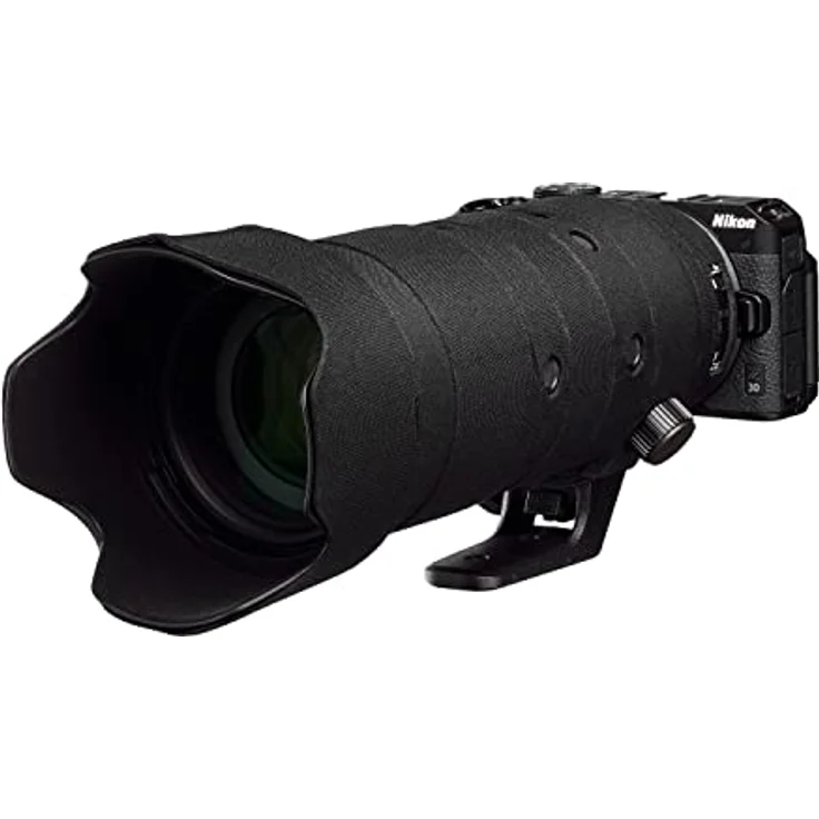easyCover Lens Oak Objektivschutz für Nikkor Z 70-200mm f/2.8 VR S, schwarz, weich gefüttert und wasserfest, Neopren/Nylon-Material – Bild 2