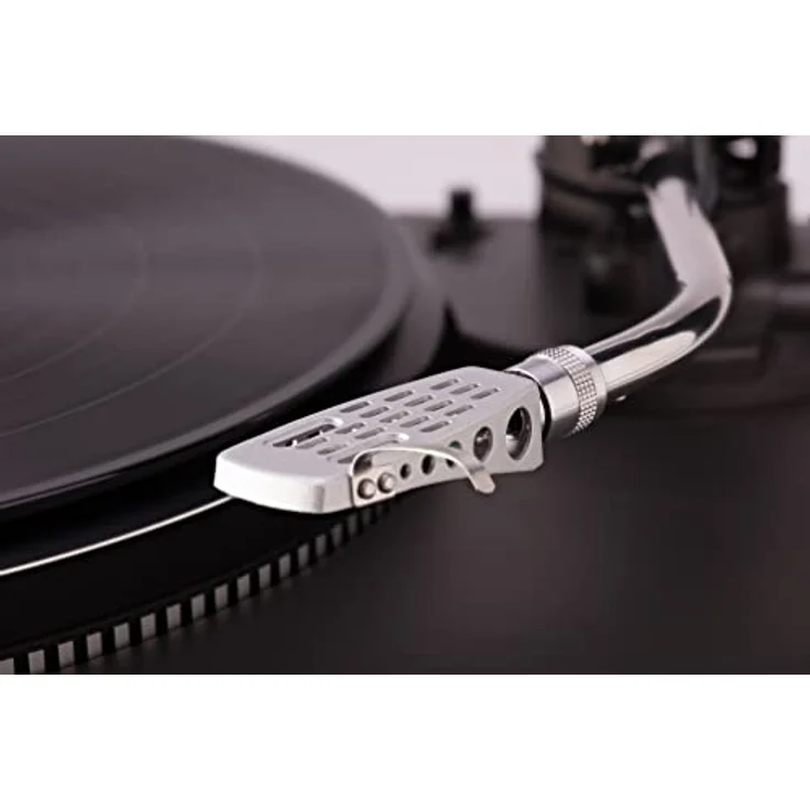 analogis Headshell HS-12 für Plattenspieler, Silber, Aluminium mit SME-Anschluss und 4-farb codierten Kabeln – Bild 4