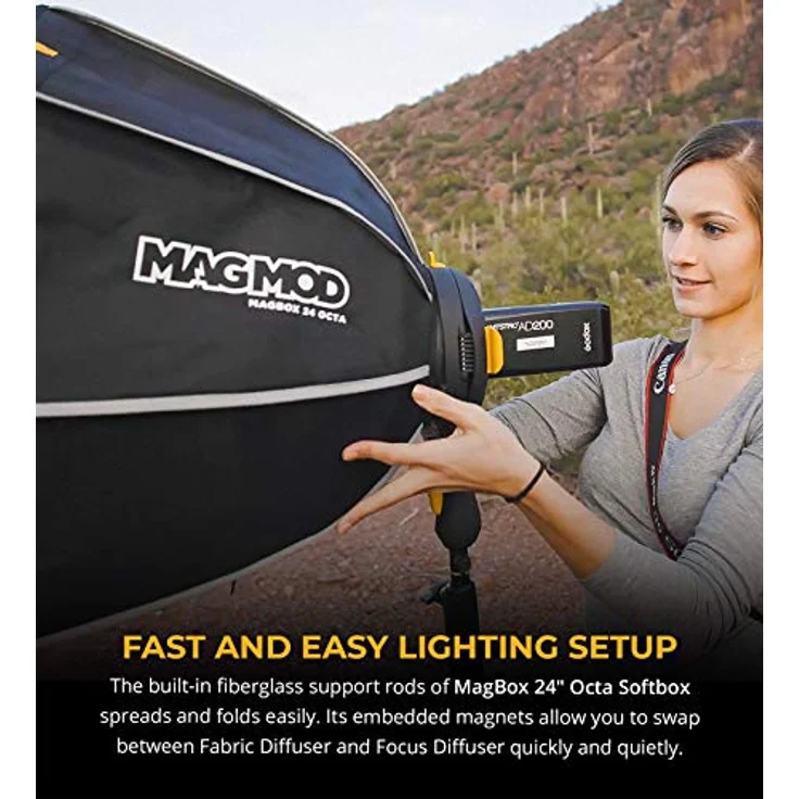 MagMod Magbox 24 Octa, Softbox für Fotostudios mit integriertem Gelschlitz – Bild 2