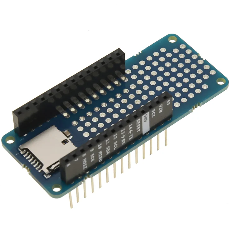 Cablematic Arduino TSX00004 Proto Shield, SD-Kartenadapter für MKR Boards, Blau, 25 mm, 61,5 mm – Bild 1