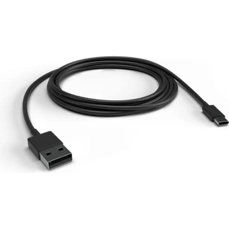 Justcom USB-C Ladekabel für Samsung Galaxy A53 5G, 3 m, schnellladend mit 2,1 A und 480 Mbit/s Datenübertragung, Schwarz – Bild 2
