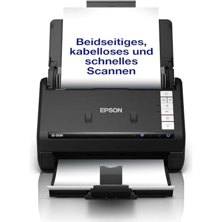 Epson WorkForce ES-550W, Dokumentenscanner mit Duplex-Funktion, 600 x 600 dpi, schwarz – Bild 1
