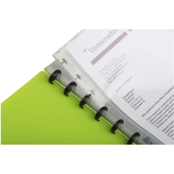 OXFORD Präsentationsordner Oxford Ringmappe manageMe! vario-zipp, DIN A4, grasgrün - Flexibles Sichtbuch für Profis – Bild 6