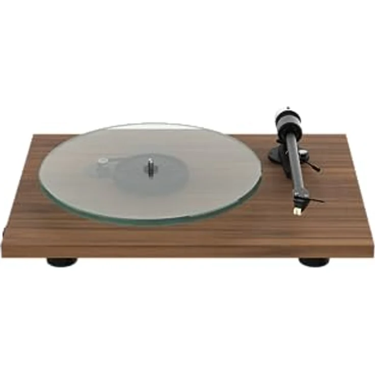 Pro-Ject T2 W, Plattenspieler mit Hi-Res Audio Streaming über WLAN, kompatibel mit Sonos®, HEOS®, Bluesound, WiiM, UPnP (Walnuss) – Bild 1
