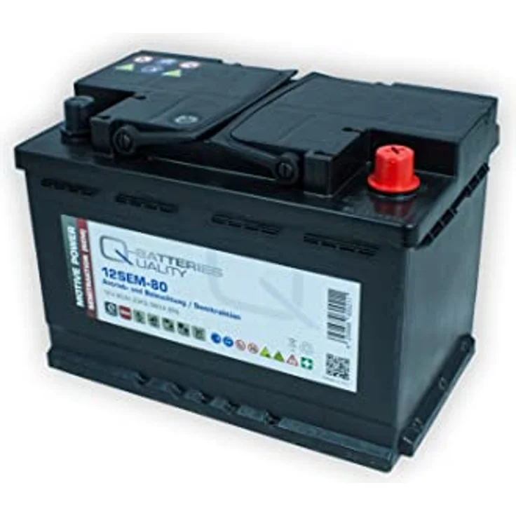 Q-Batteries 12SEM-80 12V 80Ah (C20) Semitraktionsbatterie – Bild 1