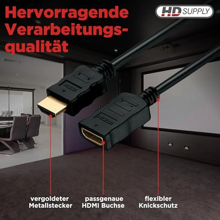 HDSupply X-HC005-005E HDMI-Kabel, 0,50m, Verlängerung – Bild 7