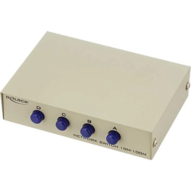 DeLock Umschalter RJ45 10-100 Mbps 4 Port manuell Bidirektional – Bild 2