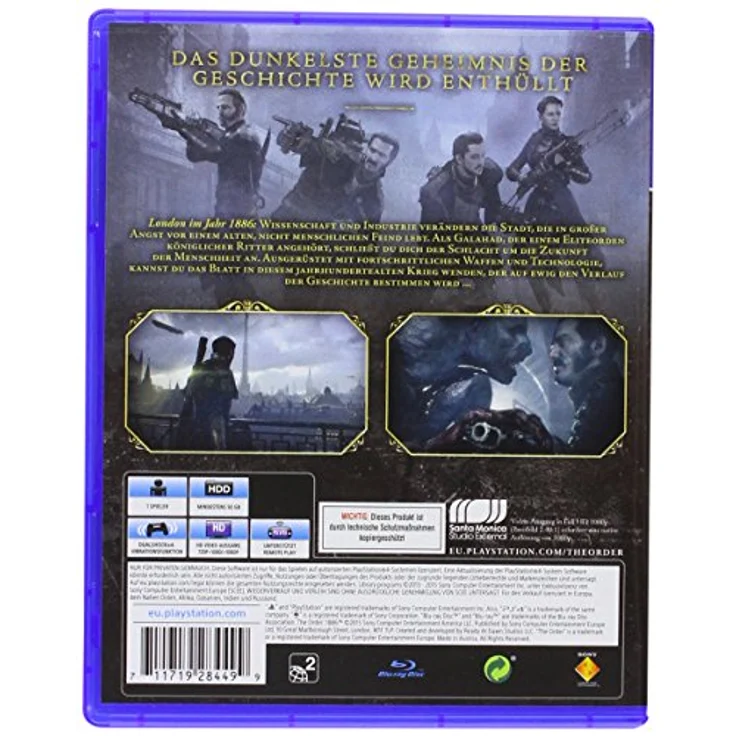 PlayStation The Order: 1886 (uncut) Standard-Edition, Third-Person-Shooter für PS4 – Bild 5