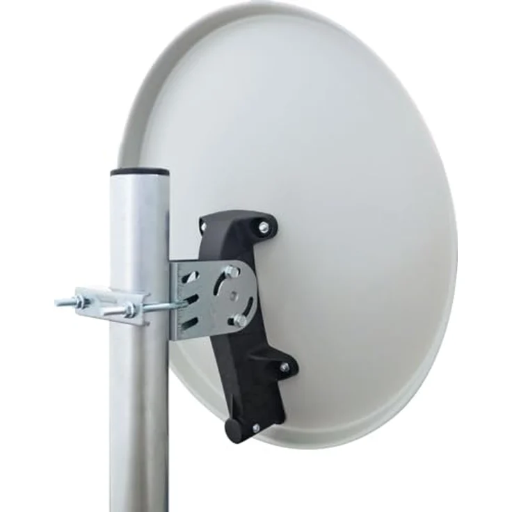 SCHWAIGER SAT-Anlage Komplett-Set digital Satelitenschüssel Single LNB Satelliten-Kabel 10m SAT-Finder Sat Antenne Stahl 40cm inkl. Montagezubehör Sat-Schüssel klein 1-Teilnehmer-Anlage – Bild 3