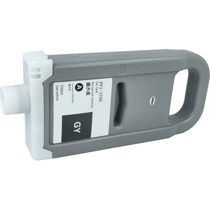 vhbw Tintenpatrone für Canon Imageprograf iPF PRO-4600, iPF PRO-2600, GP2600S, 700 ml, grau, pigmentiert