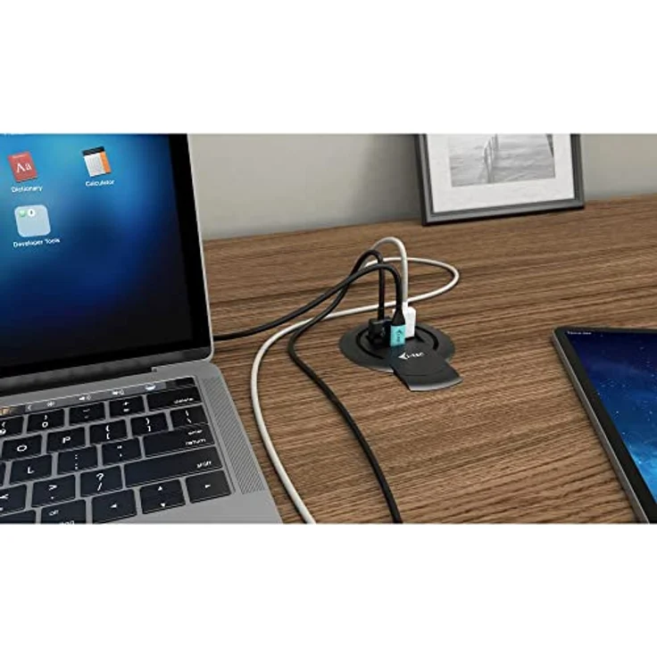 i-tec USB 3.0/USB-C Tisch-Hub mit 1x USB-C Power Delivery 85W und 2X USB 3.0 Quick Charge (EIN zusätzlicher USB-Anschluss ist Teil des mitgelieferten Netzteils) – Bild 2