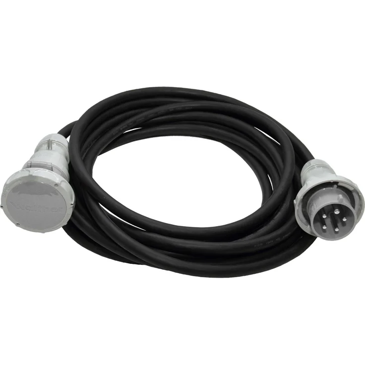 Walther Verlängerungskabel 39300506100080, 10 m CEE, IP67, 32 Ampere, H07RN-F, Gummimaterial