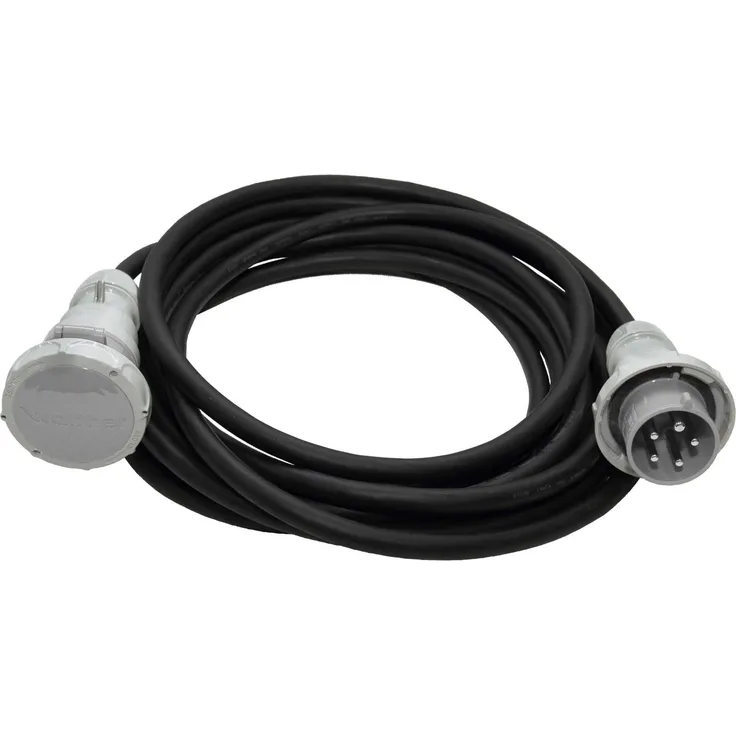 Walther Verlängerungskabel 39300506100080, 10 m CEE, IP67, 32 Ampere, H07RN-F, Gummimaterial