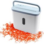 GENIE 440 X Aktenvernichter | Partikelschnitt 4x38 mm | Sicherheitsstufe P-4 | Leise 72 dB | Kompakt & Mobiler Shredder | Automatische Start-/Stopp-Funktion | Überhitzungsschutz | Farbe weiß blau