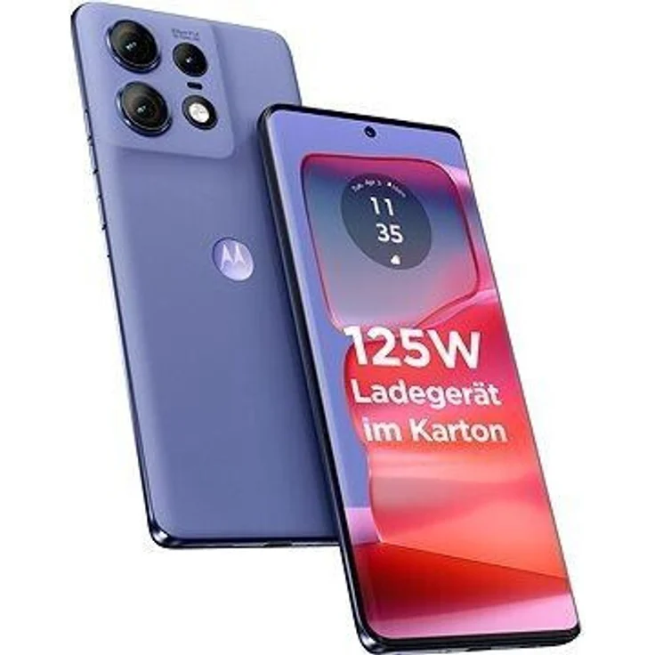 motorola Edge 50 Pro 12/512 GB, 16,9 cm (6,67 Zoll) POLED Super HD 1,5 K, 50-MP-Kamera mit IA und Teleobjektiv x3, Turbo Power 125 W (im Lieferumfang enthalten), Dual-SIM, Luxe Lavender – Bild 1